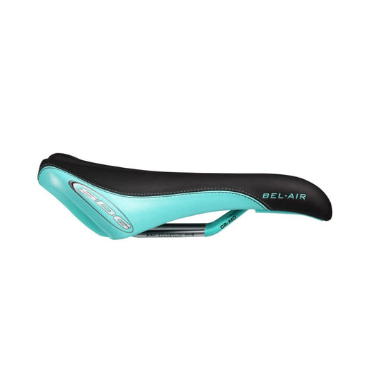 Siodełko SDG BEL-AIR RL Rails CrMo Black/Turquoise