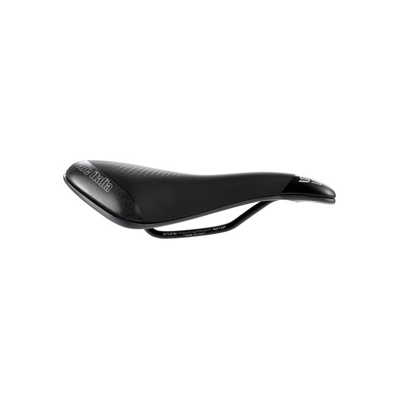 SELLE ITALIA S 5 SUPERFLOW L-sadel med Fec-skinner, sort
