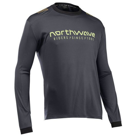 Maillot NORTHWAVE SHARP Manches Longues Noir/Vert