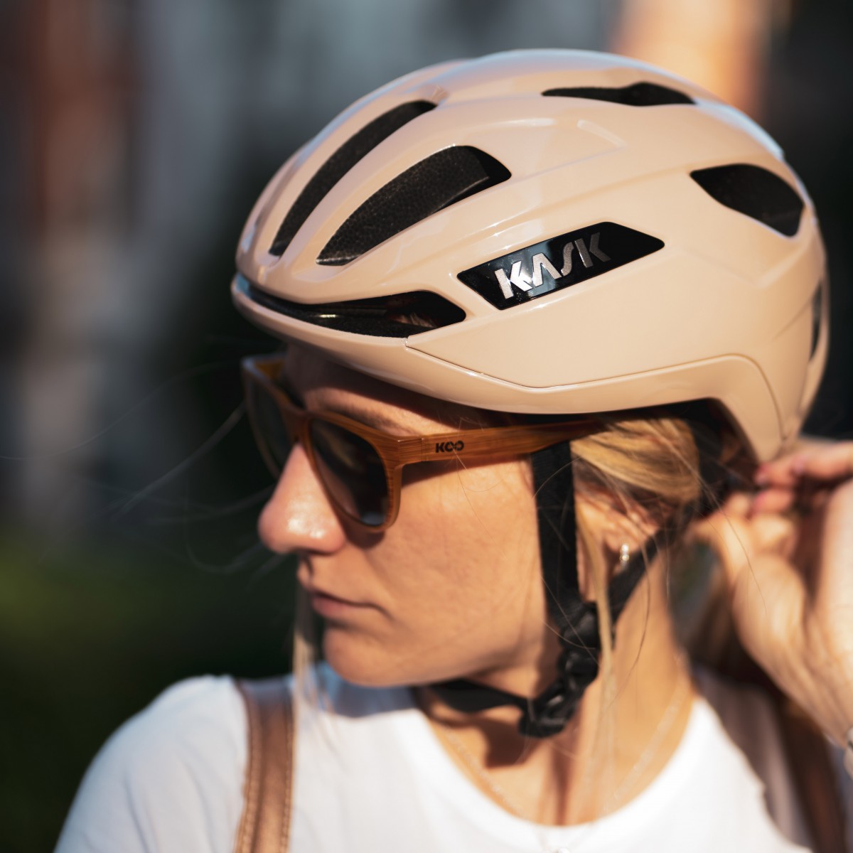 Casque Route KASK SINTESI Beige