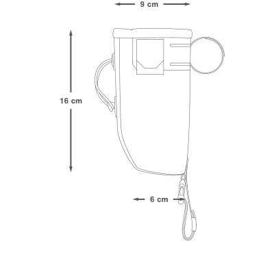 Brašna na řídítka APIDURA BACKCOUNTRY FOOD POUCH 0,8 L Black Grey