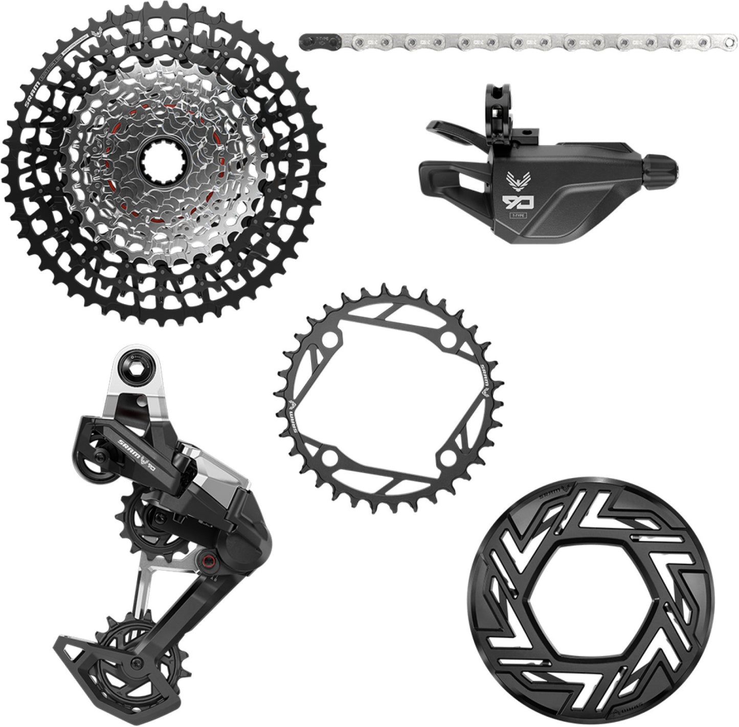 SRAM EAGLE 90 T-TYPE 12V 34-tands VAE-gruppe