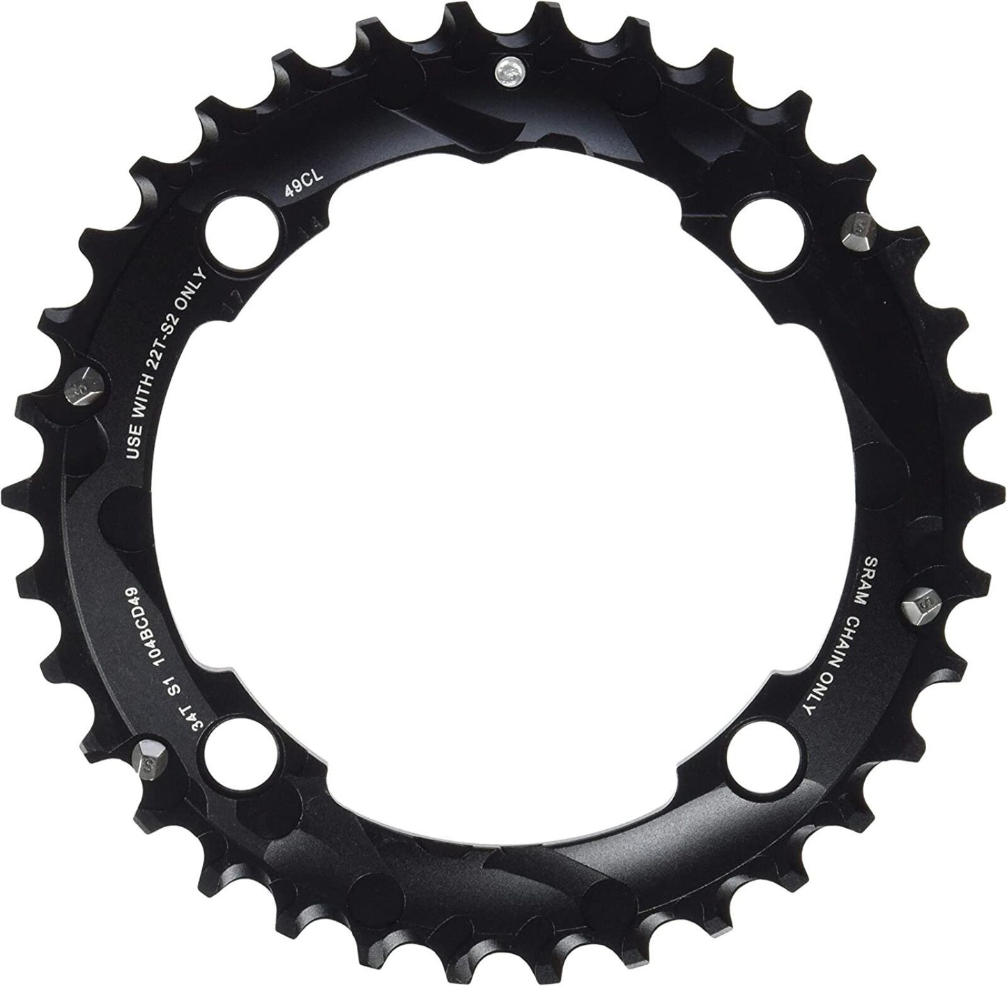 SRAM MTB 104BCD 10V 4 huller 104 mm udvendig klinge