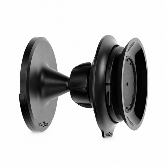 Support Mural FIDLOCK VACUUM Noir — vue du produit sur fond blanc
