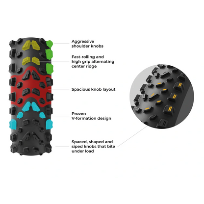 Pneu VITTORIA SYERRA TRAIL 29x2.40 4C Graphene 2.0 Tubeless Ready Souple Beige