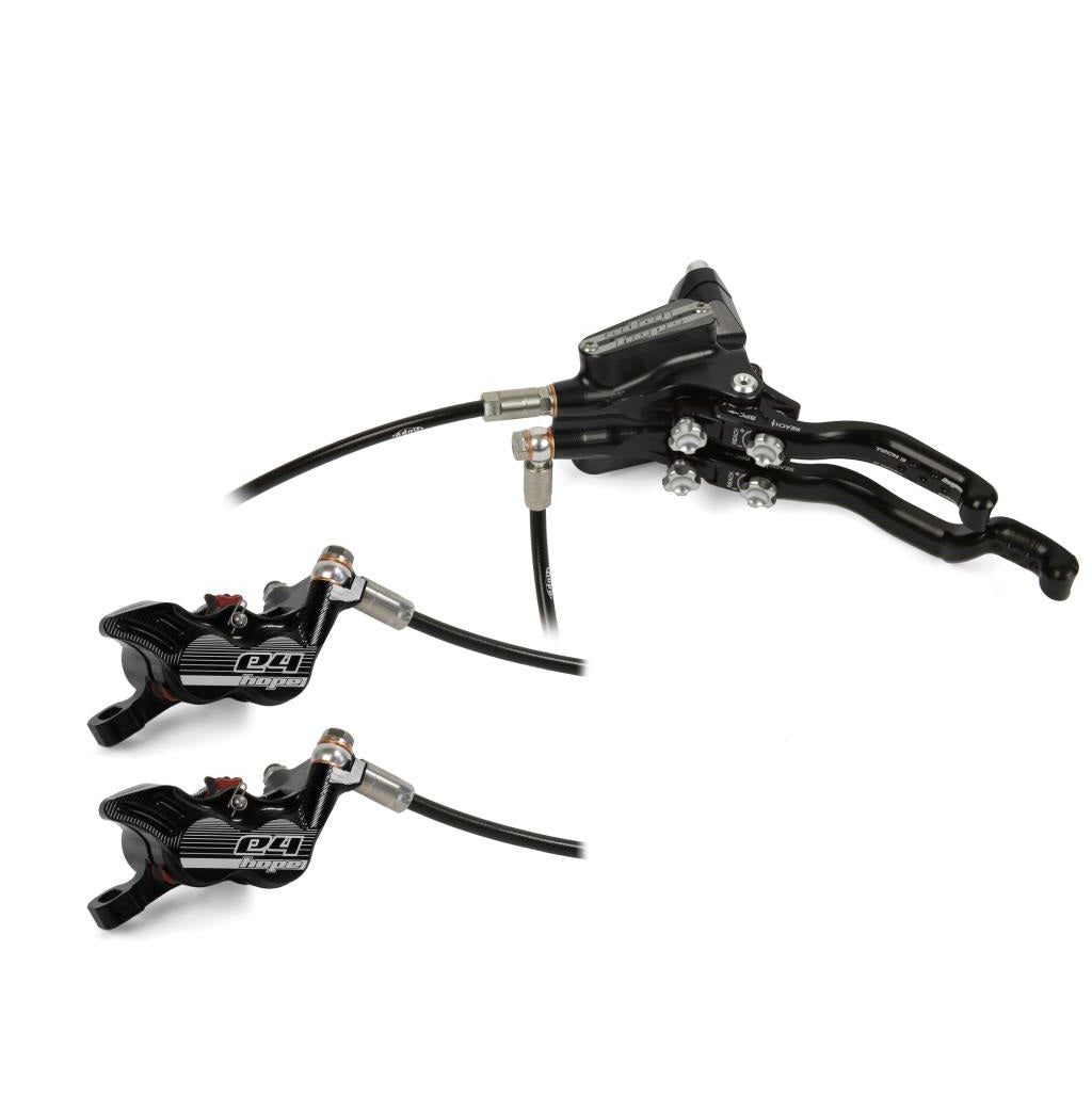 HOPE TECH 3 E4 DUO dubbel vänsterbroms Svart