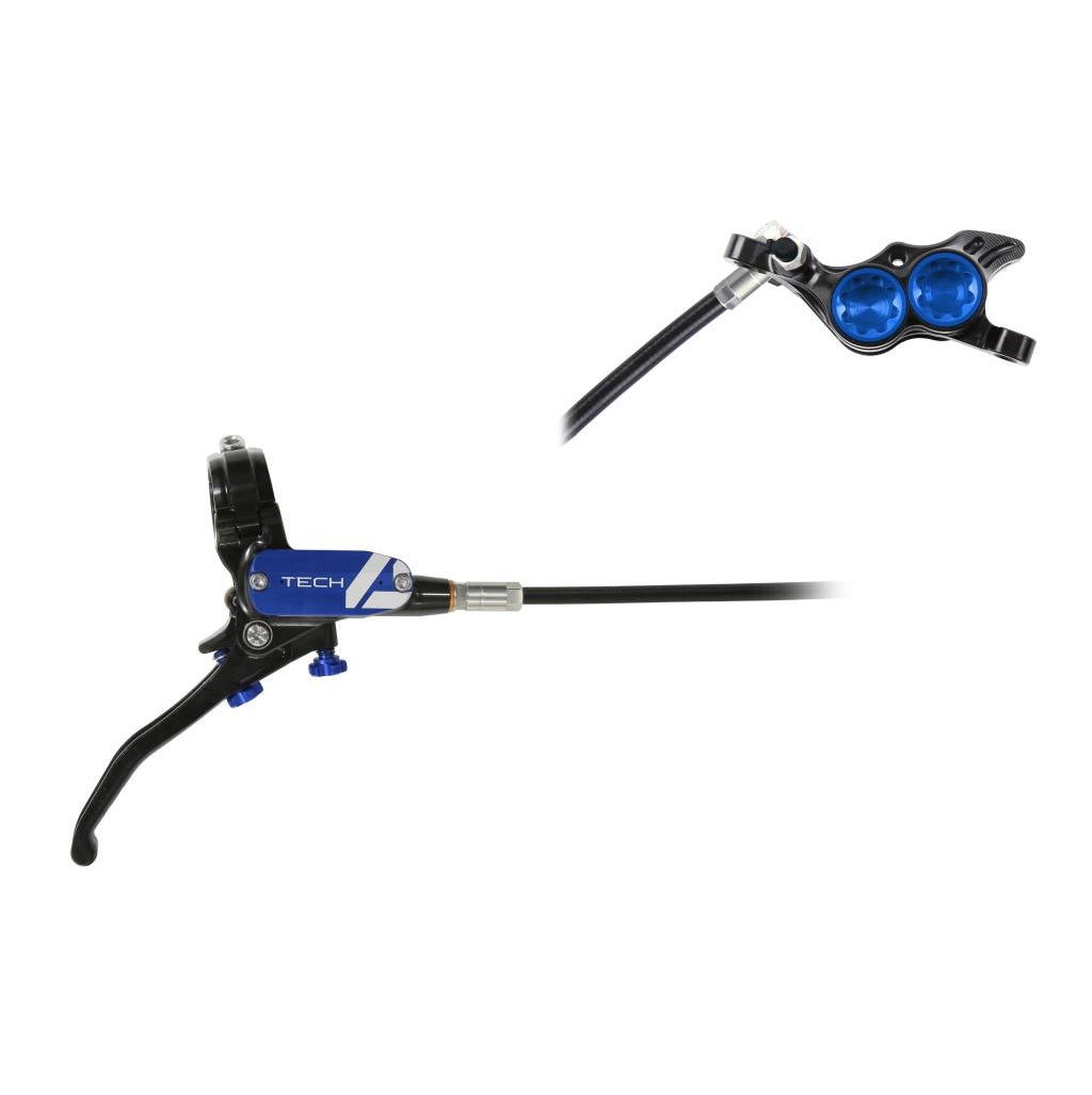 Hamulec tylny HOPE TECH 4 E4 czarny/niebieski
