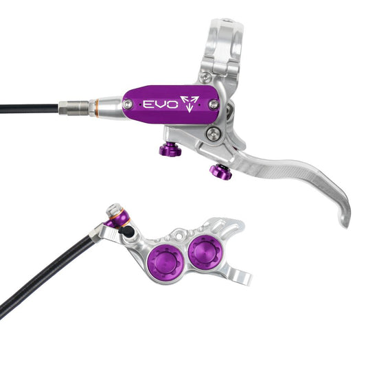 HOPE TECH 4 EVO GR4 främre broms silver/violett