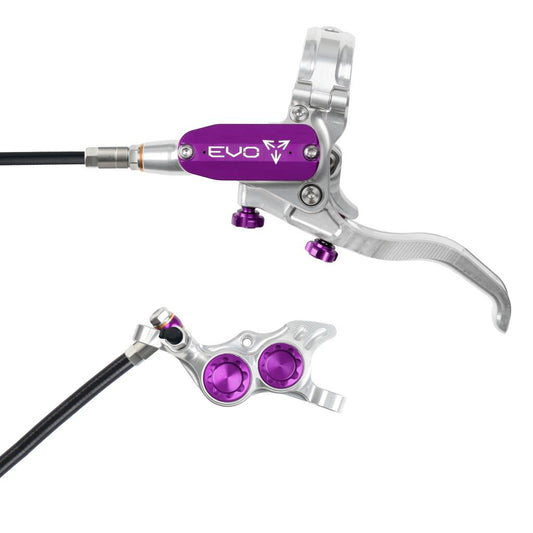 HOPE TECH 4 EVO TR4 främre broms silver/violett