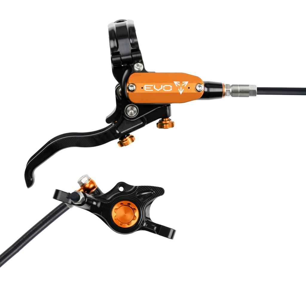 HOPE TECH 4 EVO X2 PM zadní brzda černá/oranžová