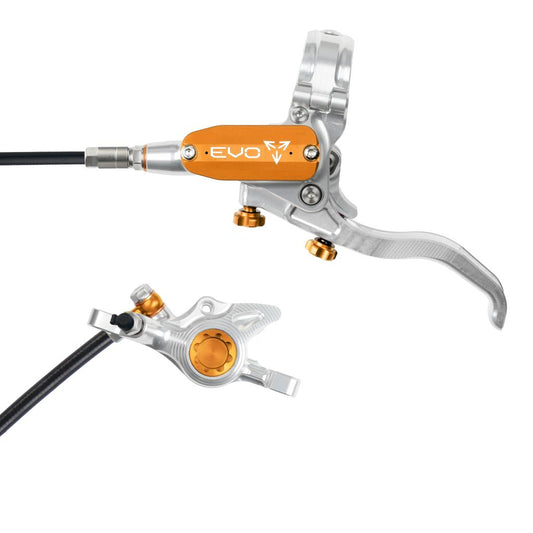 HOPE TECH 4 EVO X2 PM Silver/Orange främre broms