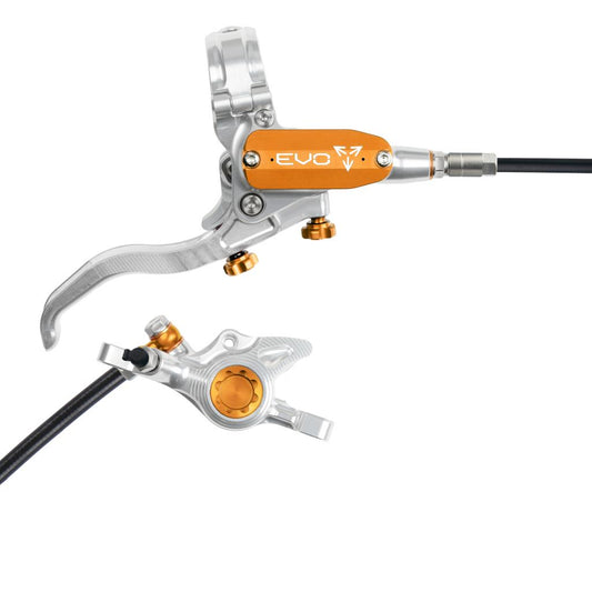 HOPE TECH 4 EVO X2 PM Silver/Orange Bakbroms
