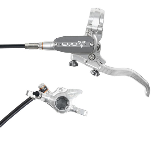 HOPE TECH 4 EVO X2 PM Silver/Rökig främre broms
