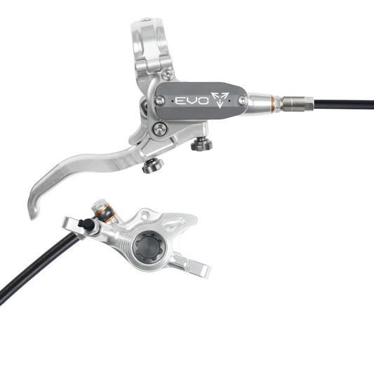 HOPE TECH 4 EVO X2 PM Silver/Rök Bakbroms