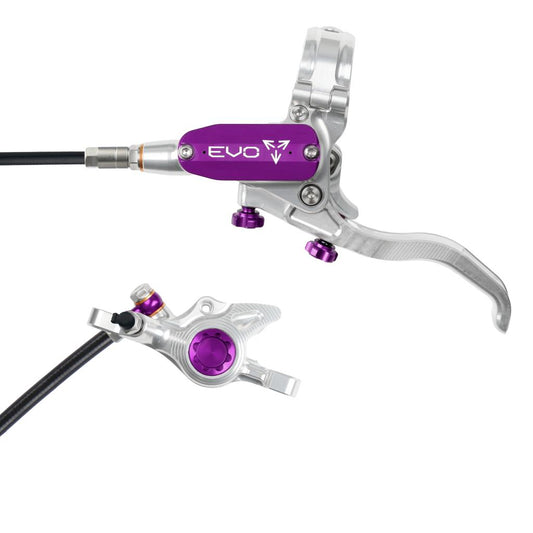 HOPE TECH 4 EVO X2 PM främre broms silver/violett