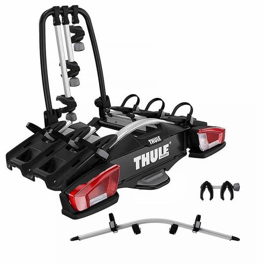THULE VELOCOMPACT pakke med 3 cykelholdere + 4 cykeladaptere