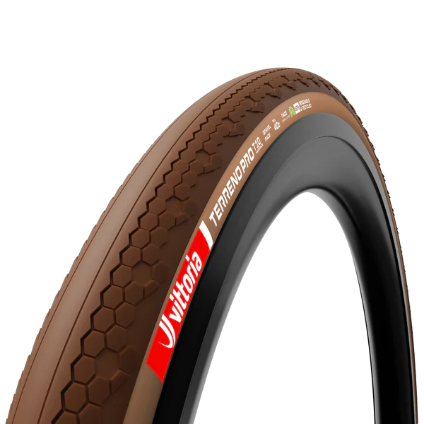 Pneu VITTORIA TERRENO PRO T10 Hardpack Gravel Race 700x40c Tubeless Ready Souple Marron