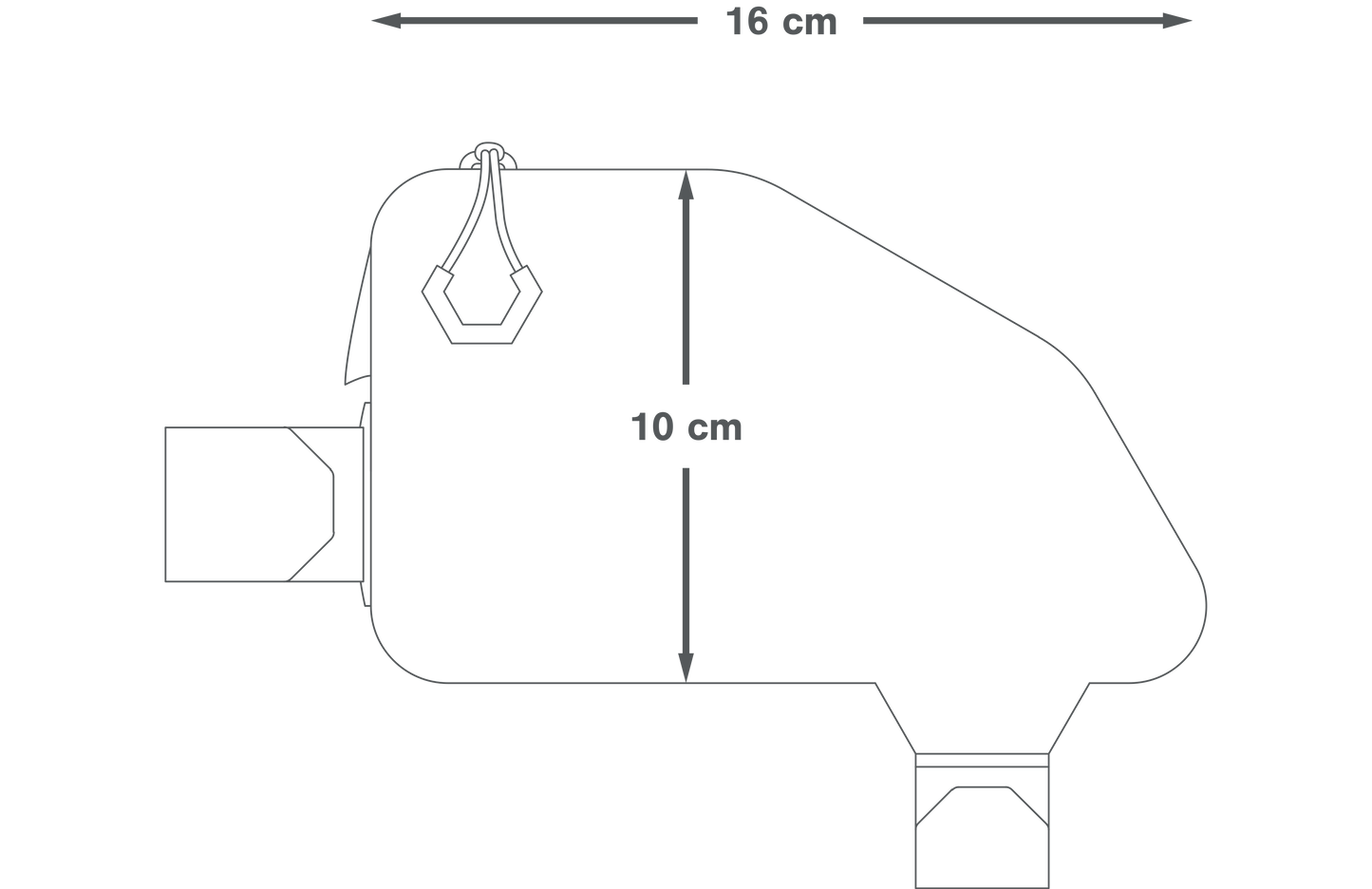 APIDURA EXPEDITION TOP TUB PACK 0,5 L Ramväska Svart