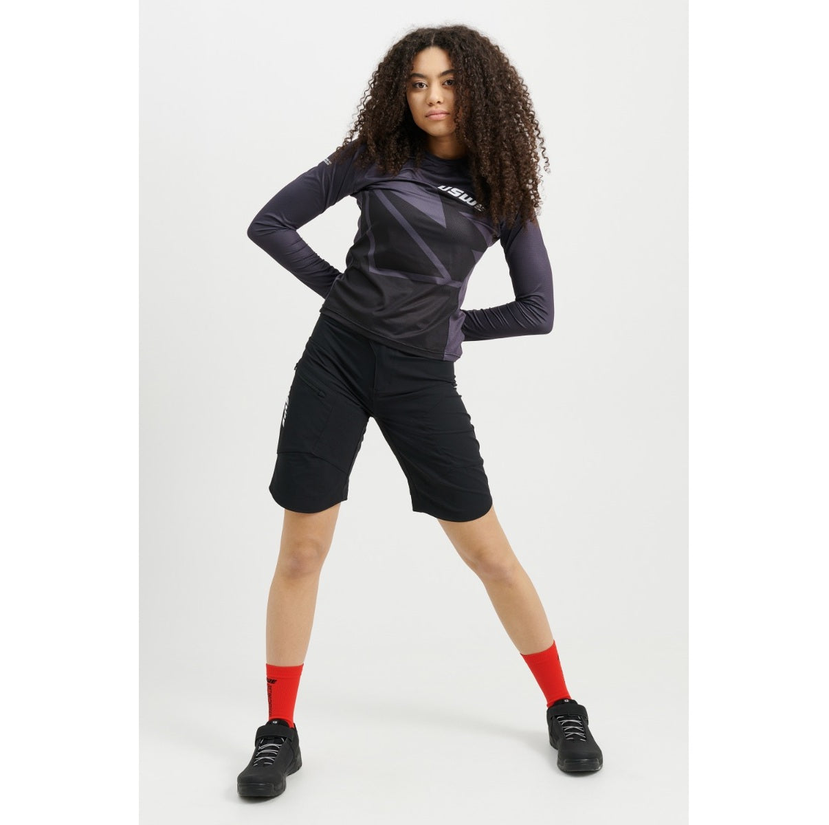 USWE SKRUBB Shorts til kvinder Sort
