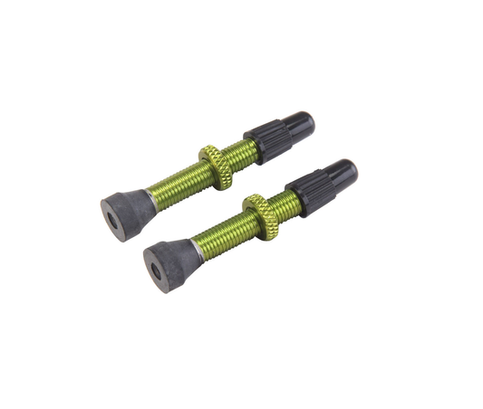 Lot de 2 Valves Presta VAR Aluminium 35 mm Vert