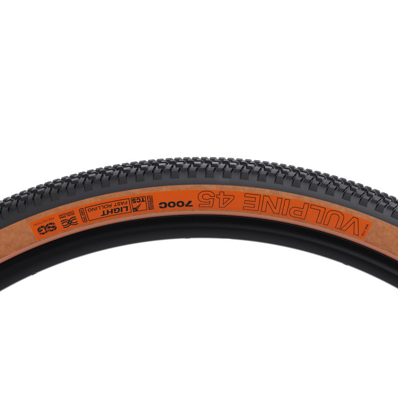 Pneu WTB VULPINE TCS LIGHT FAST ROLLING DUAL DNA SG2 120tpi 700x45c Tubeless Ready Beige