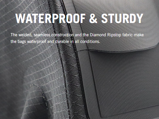 USWE ROLLTOP SADDLE BAG 9 L Svart