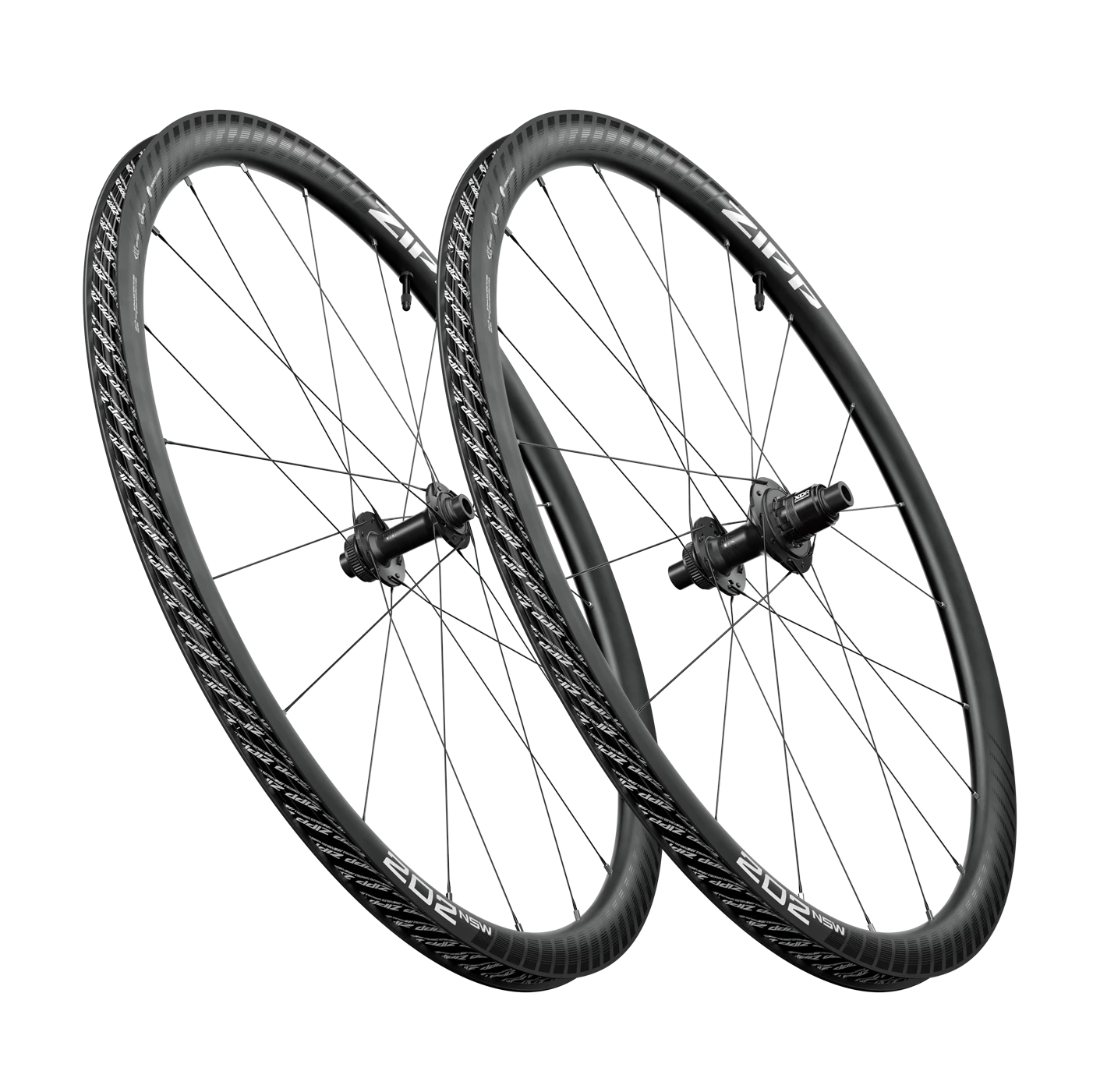 Et sæt ZIPP 202 NSW A1 Tubeless Ready-hjul (Center Lock)