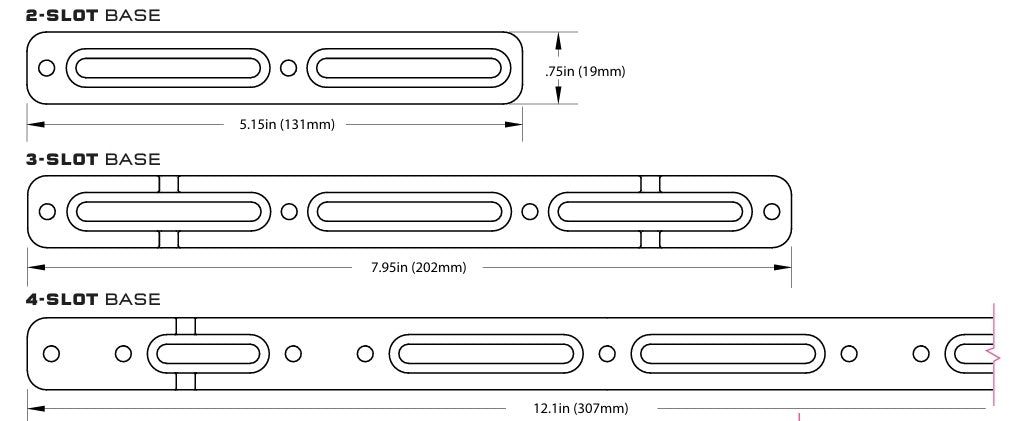 Base de montage WOLF TOOTH B-RAD 4 Emplacements